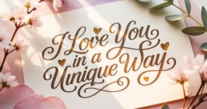 i love you in unique way
