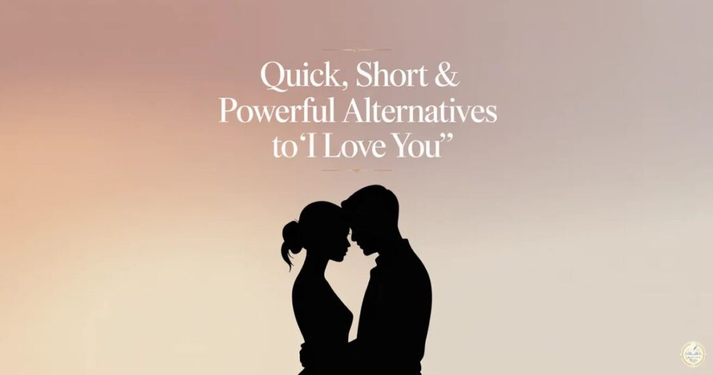 Quick, Short & Powerful Alternatives to “I Love You”