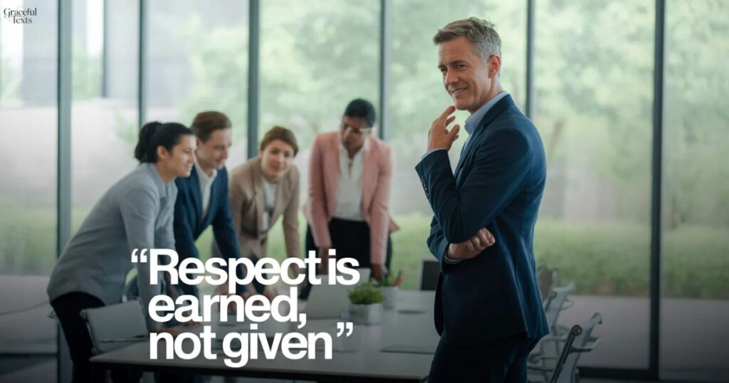 Respect Is Earned, Not Given Quotes