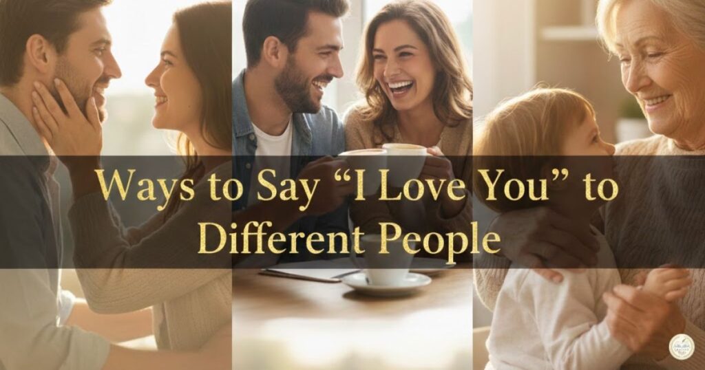 Ways to Say “I Love You” to Different People